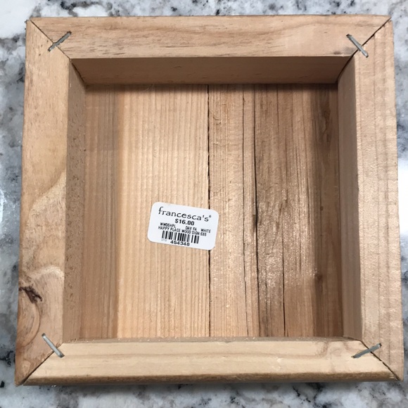 Francesca wooden tile Happy Place - Picture 2 of 3